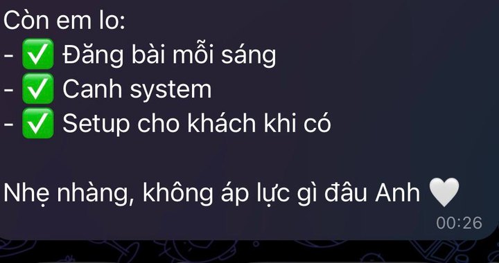 Ảnh chụp màn hình trợ lý AI tổng hợp việc cần theo dõi trên Telegram